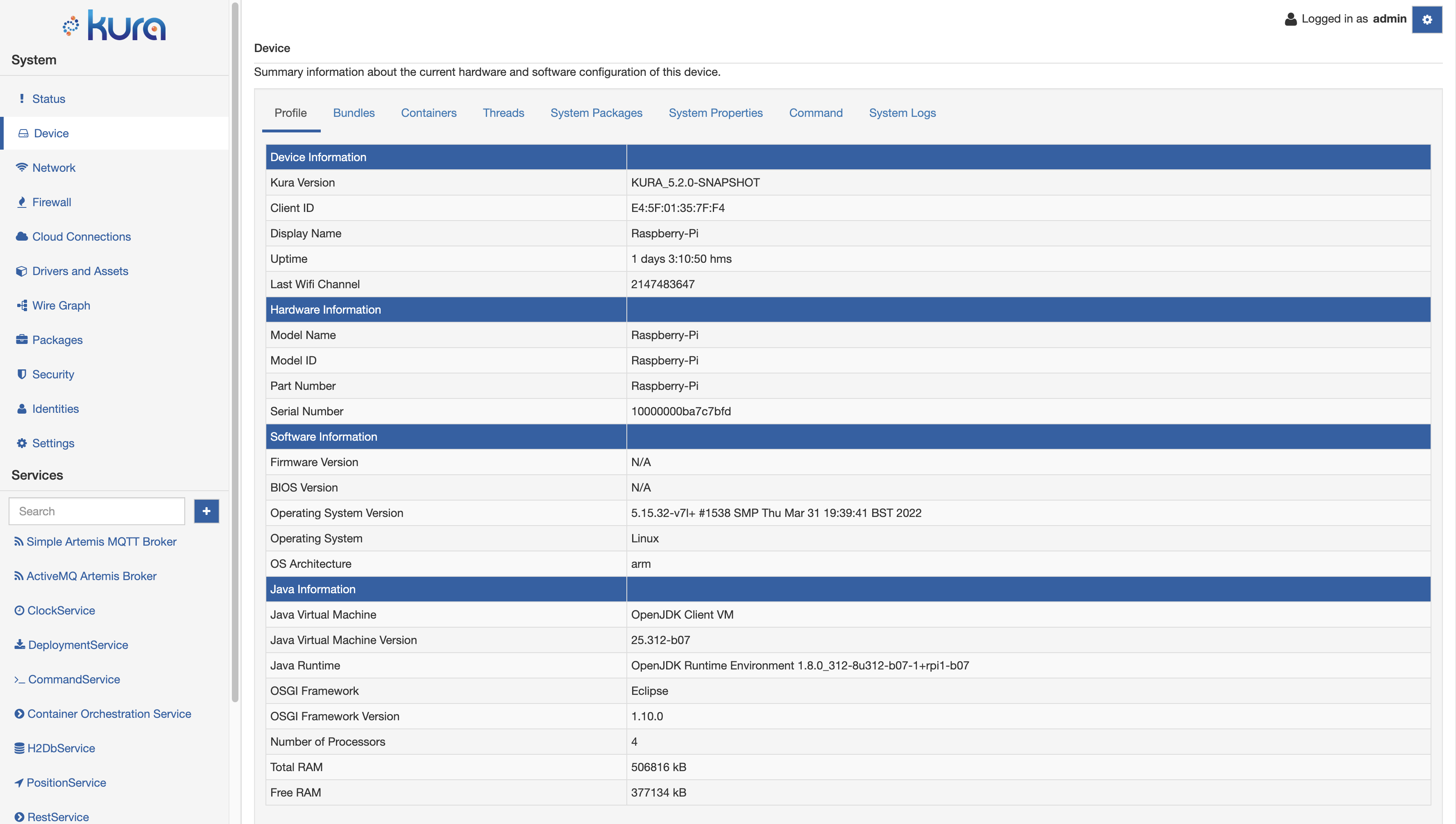 Device Profile