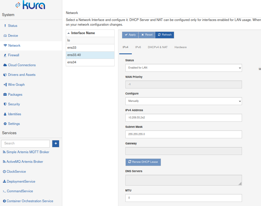 VLAN UI management