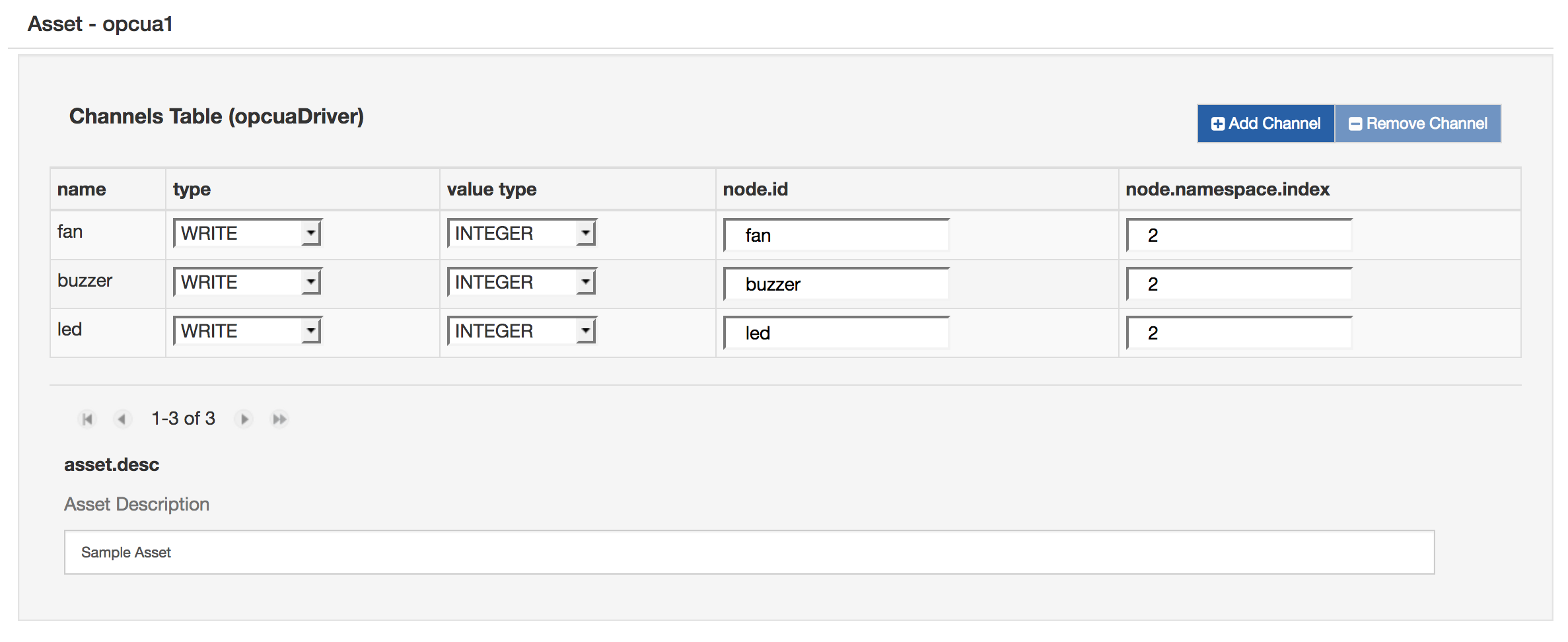 WireAsset Opcua Example Write Mode